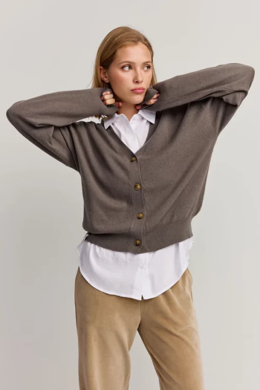 Makia Woman Hanna Cardigan Dark Green
