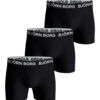 Björn Borg Cotton Stretch Boxers 3-pack Black