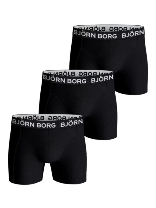 Björn Borg Cotton Stretch Boxers 3-pack Black
