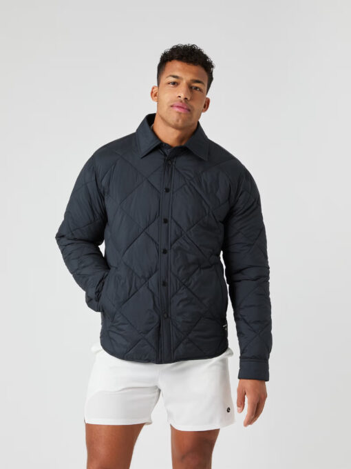 Björn Borg Centre Quilted Overshirt Black Beauty