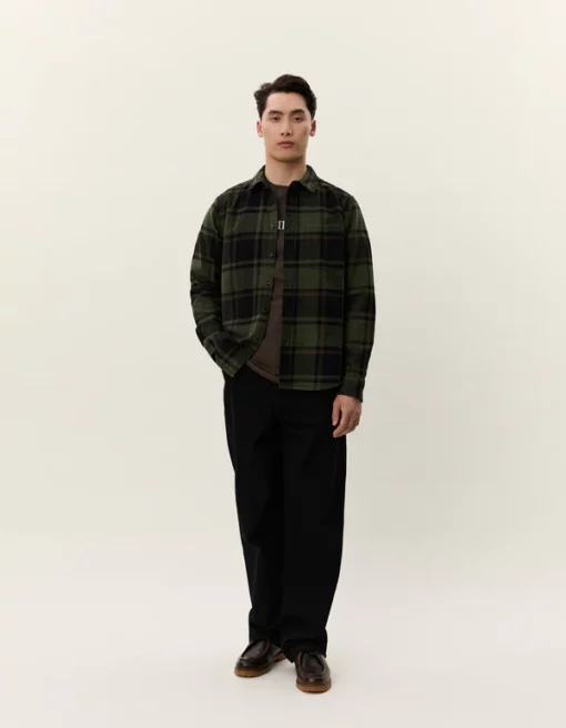 Les Deux Jeremy Flannel Shirt Duffel Bag