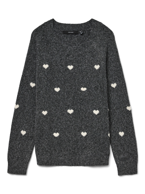 Vmdoffy Intarsia Pullover Grey