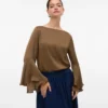 Vmliva Wide Sleeve Top Brown