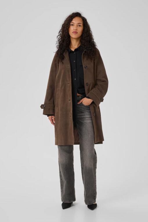 My Essential Wardrobe TaraMW Suede Coat Delicioso