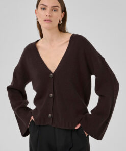 My Essential Wardrobe HuxiMW Cardigan Espresso