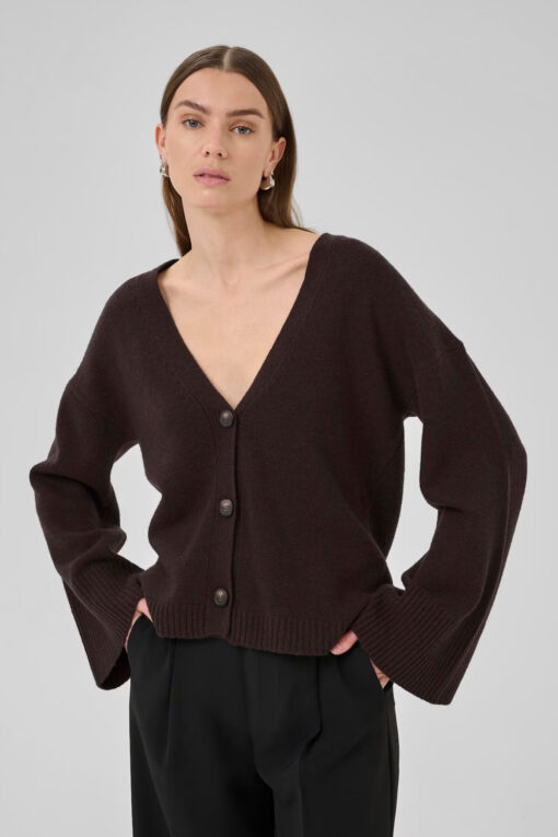 My Essential Wardrobe HuxiMW Cardigan Espresso