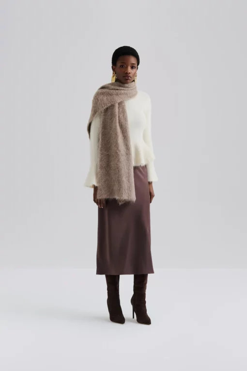 Malina Colleen Scarf Taupe