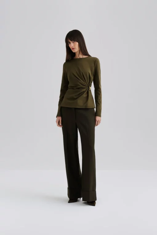 Malina Mailey Top Olive