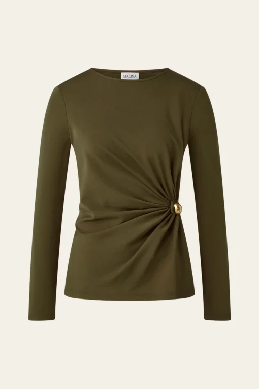 Malina Mailey Top Olive