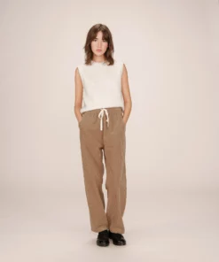 Grace & Mila Liberty Corduroy Pants Greige