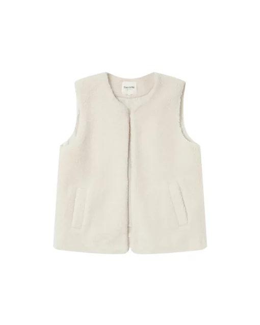 Grace & Mila Sinatra Vest Ecru