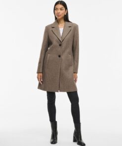 Viclaudia Button Coat Falcon