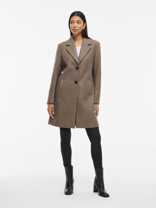 Viclaudia Button Coat Falcon