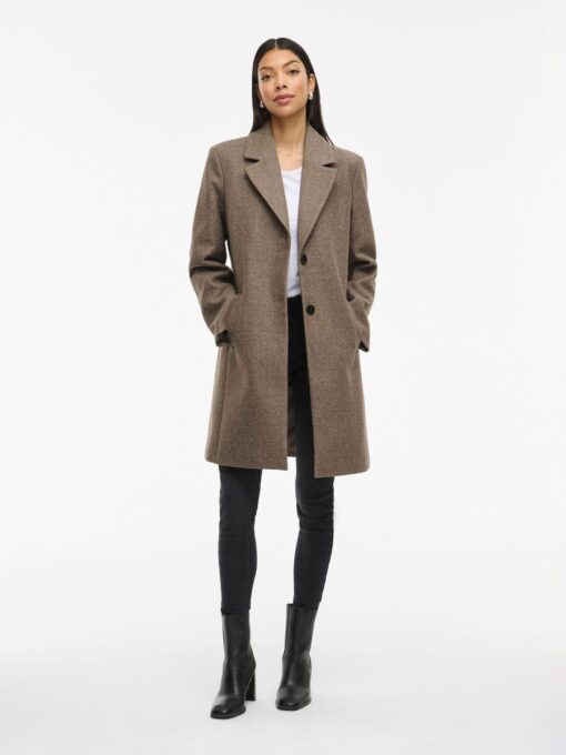 Viclaudia Button Coat Falcon