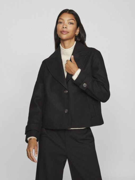 Vila Solo Short Jacket Black