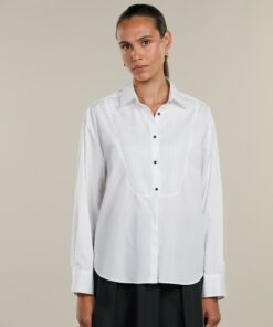 Stenströms Jackie White Tuxedo Shirt