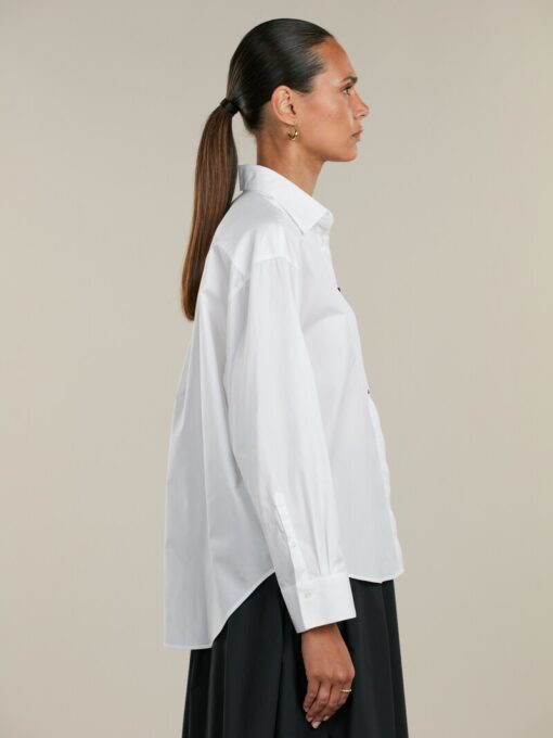 Stenströms Jackie White Tuxedo Shirt