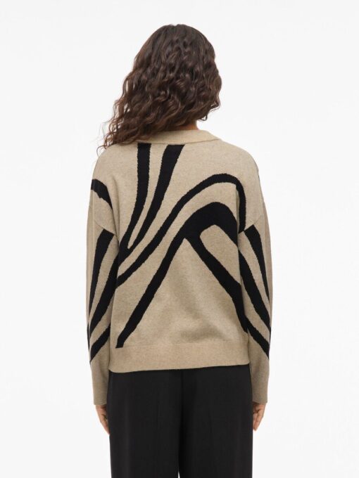 Vitif Jacquard Knit Natural Melange
