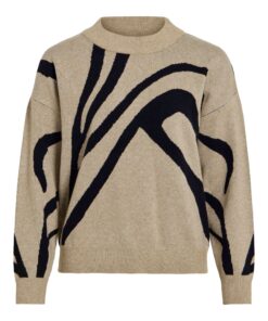 Vitif Jacquard Knit Natural Melange