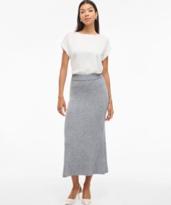 Viril Ankle Skirt Medium Grey Melange