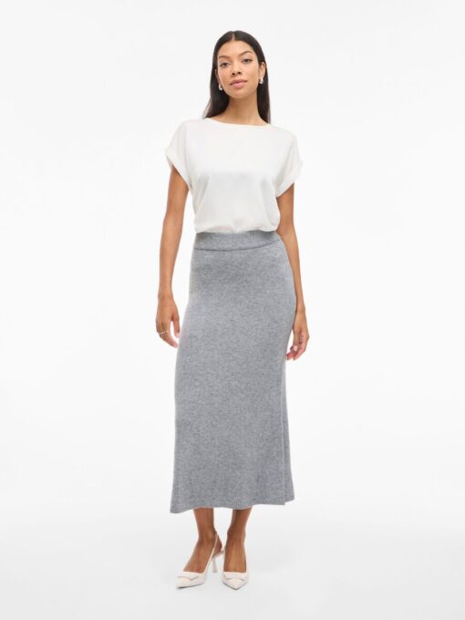 Viril Ankle Skirt Medium Grey Melange