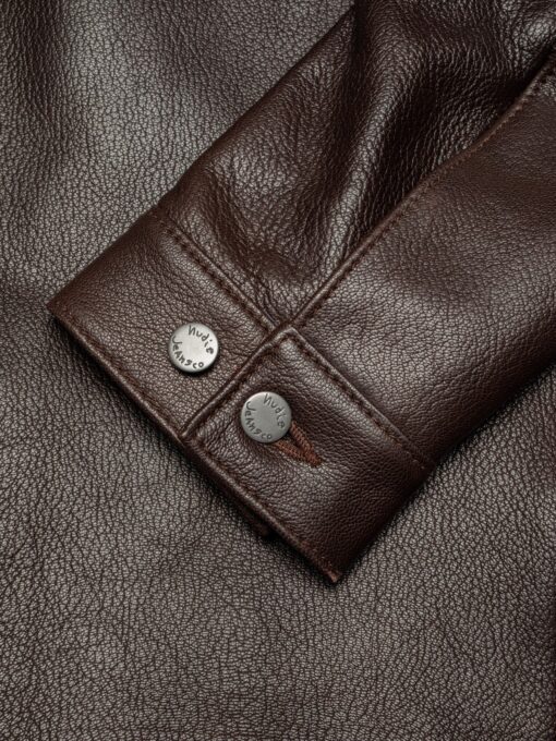 Nudie Jeans Joppe Western Leather Jacket Brown