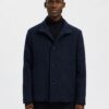 Slhrainar Wool Blend Jacket Sky Captain