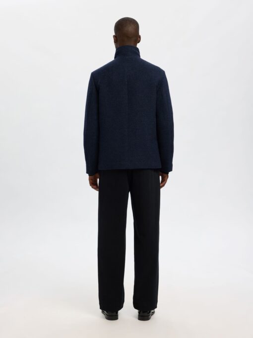 Slhrainar Wool Blend Jacket Sky Captain