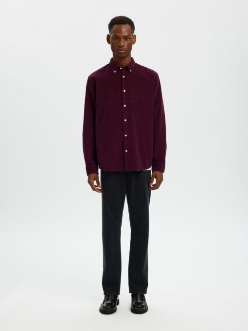 Slhregdanni Corduroy Shirt Winetasting