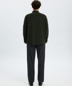 Slhregdanni Corduroy Shirt Deep Forest