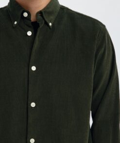 Slhregdanni Corduroy Shirt Deep Forest