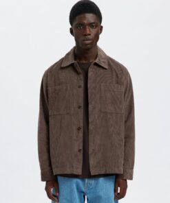 Slhregtate Cord Overshirt Demitasse