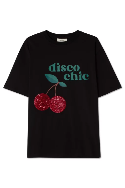 Aveny Berkeley Tee Disco Chic Seg Black