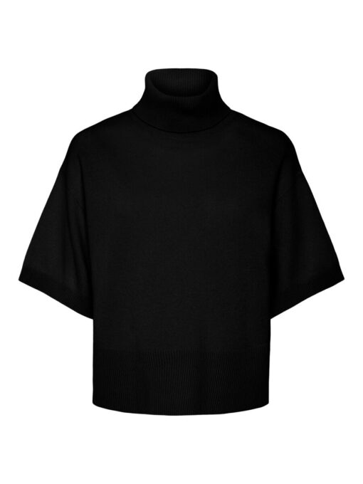 Yasemila Wool Knit Pullover Black