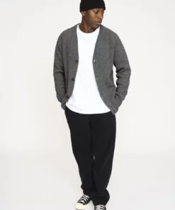 Resteröds Kyle Cardigan Grey Melange