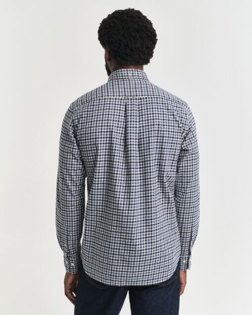 Gant Reg Twill Gingham Shirt Naval Blue