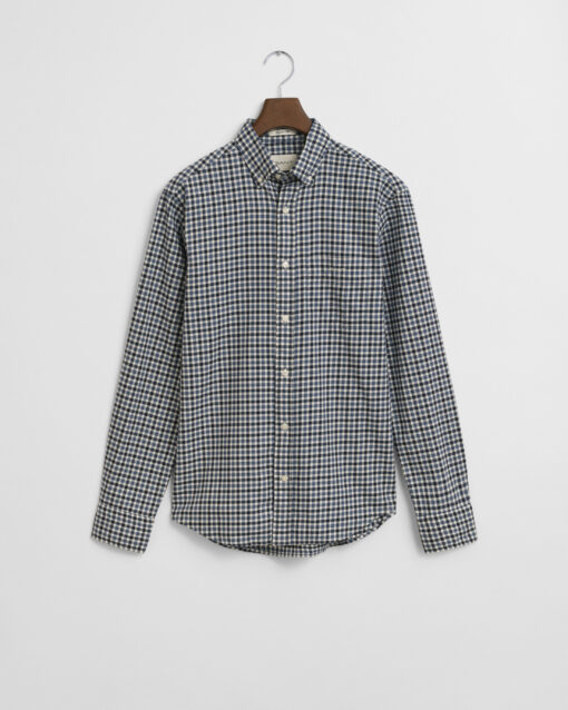 Gant Reg Twill Gingham Shirt Naval Blue