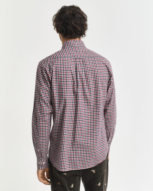 Gant Reg Twill Gingham Shirt Plumped Red