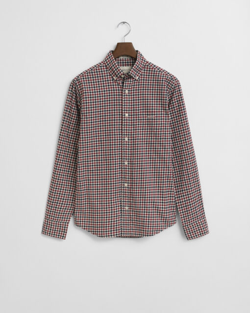 Gant Reg Twill Gingham Shirt Plumped Red