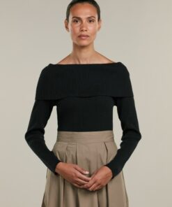 Stenströms Klara Black Off Shoulder Top