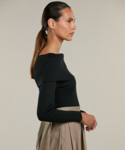 Stenströms Klara Black Off Shoulder Top
