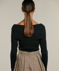 Stenströms Klara Black Off Shoulder Top