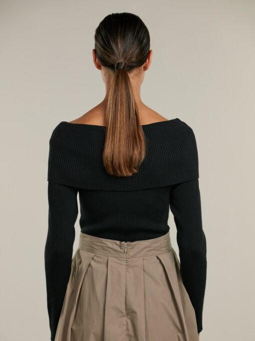 Stenströms Klara Black Off Shoulder Top