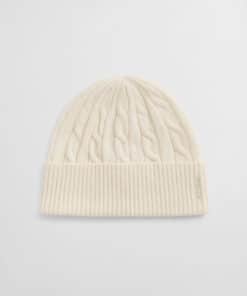Gant Woman Wool Cable Beanie Cream