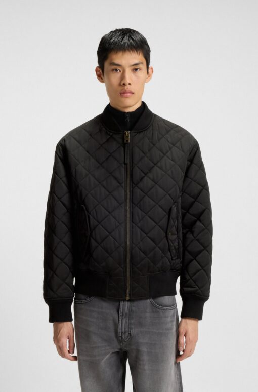 Hugo Bicol Quilted Jacket Black