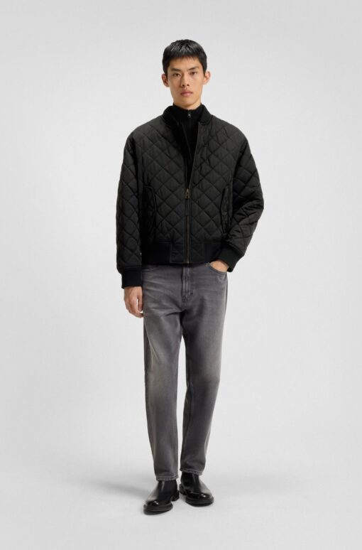 Hugo Bicol Quilted Jacket Black