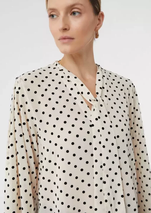 Comma, Dot Blouse Beige