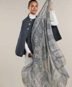 Stenströms Beige Patterned Scarf