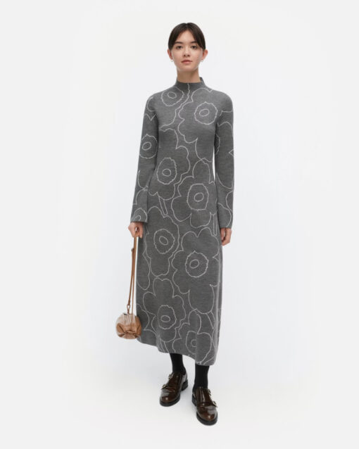 Marimekko Willat Piirto Unikko Dress Grey