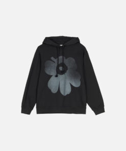 Marimekko Teesi Unikko Placement Unisex Hoodie Black